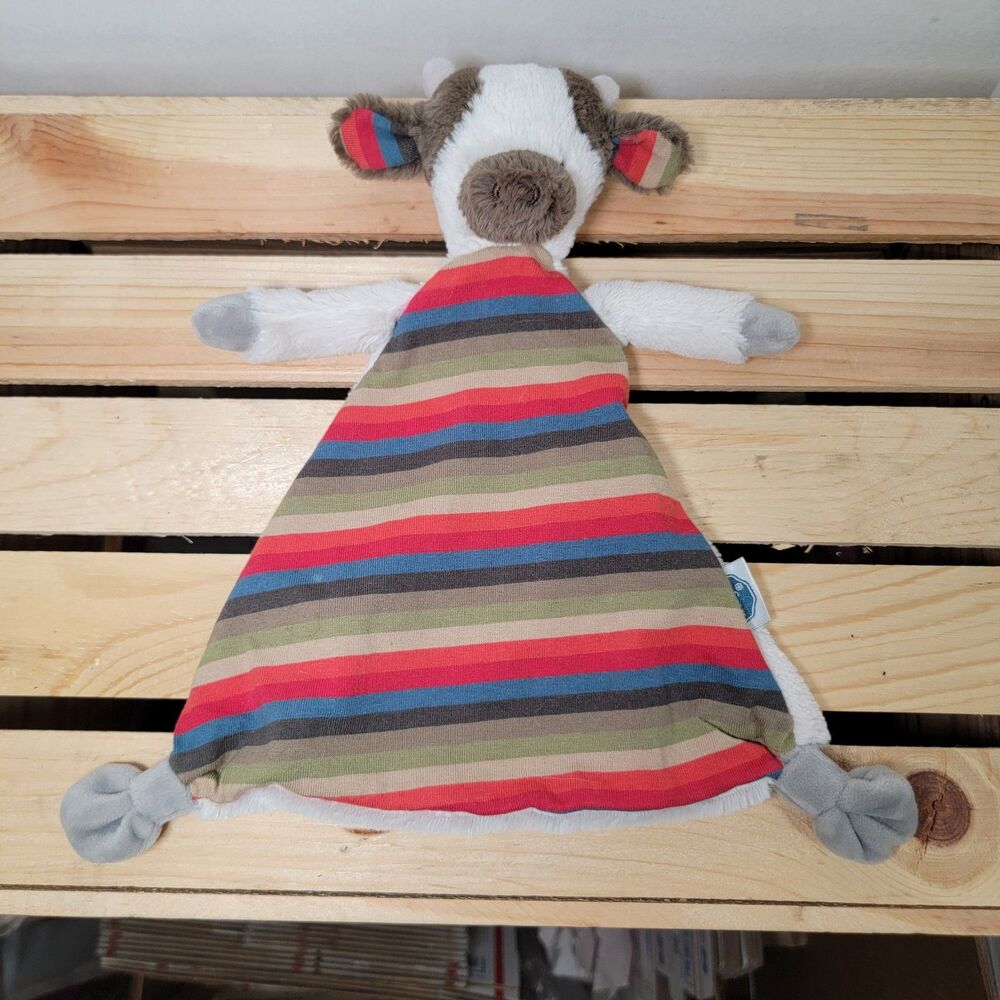 Mary Meyer BooBoo MooMoo Cow Stripe Baby Security Blanket